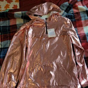 Nwt Girls More Than Magic Metallic Wind Breaker Jacket Size Xl (14/16)